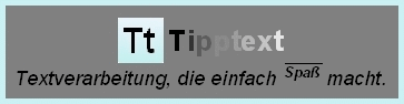 Menüleiste von Tipptext